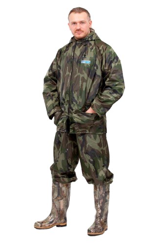 Костюм Hunter WPL влагозащитный КМФ (ткань плащевая с ПВХ ,пл.225 гр./м2)